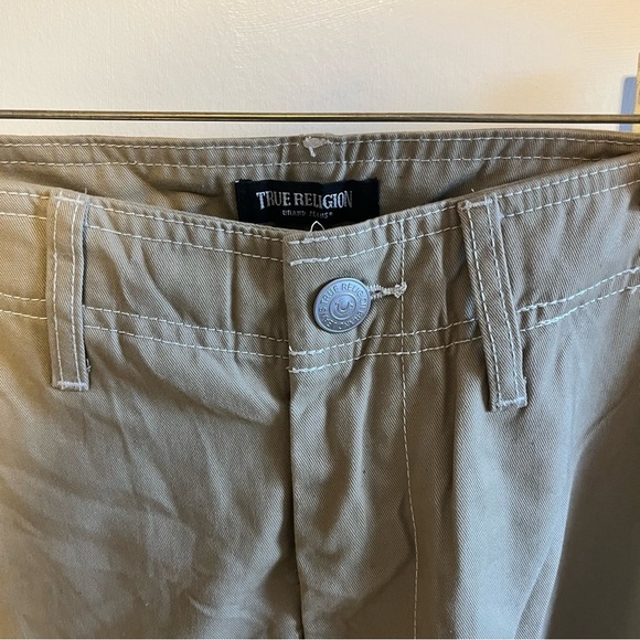 True Religion Tan Cargo Pants Sturdy Cotton - Picture 4 of 9